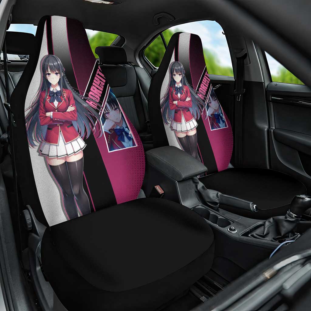 Suzune Horikita Car Seat Cover Elegant School Anime Style