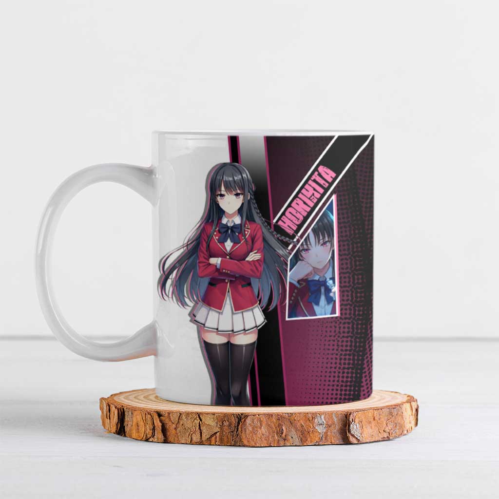 Suzune Horikita Ceramic Mug Elegant School Anime Style