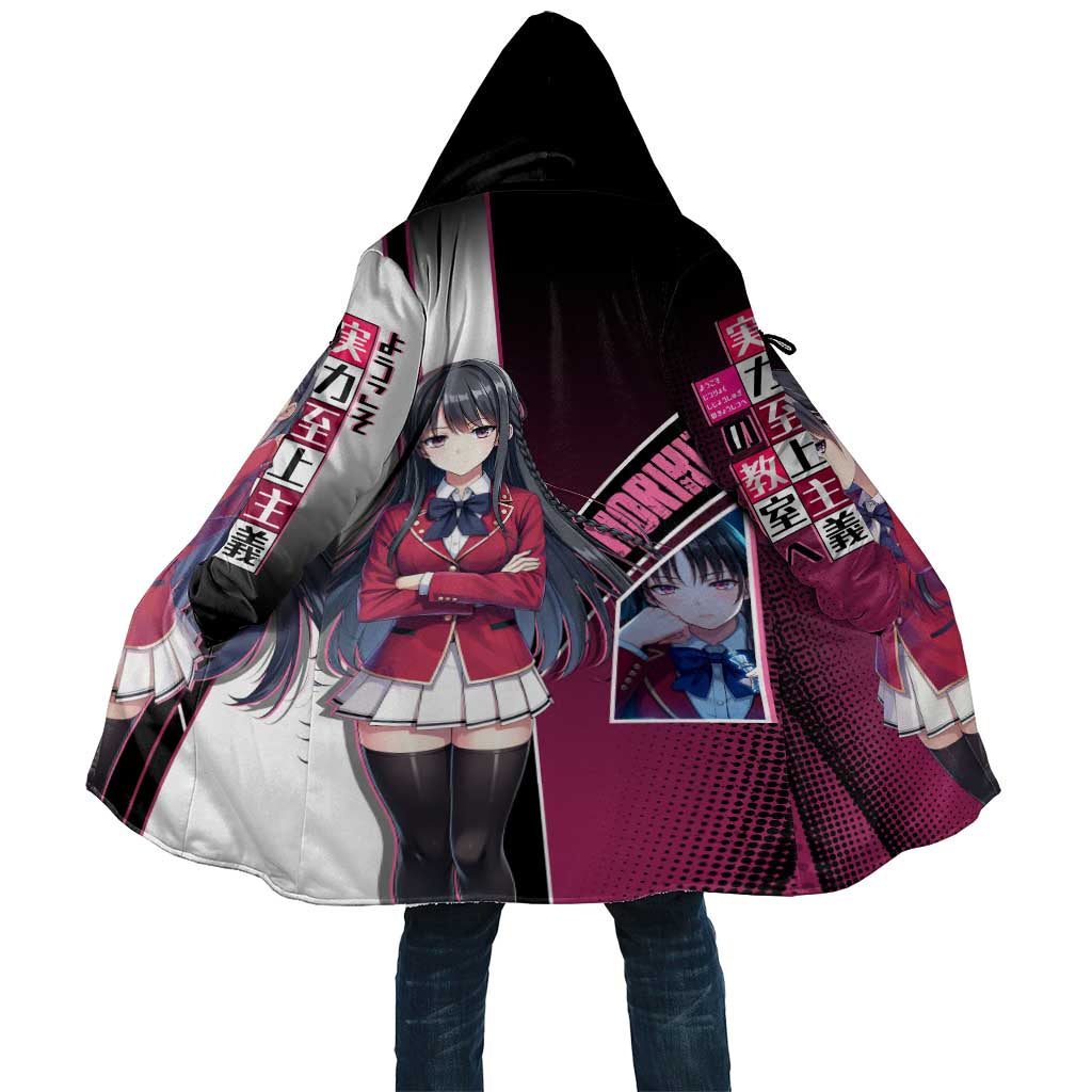 Suzune Horikita Cloak Elegant School Anime Style