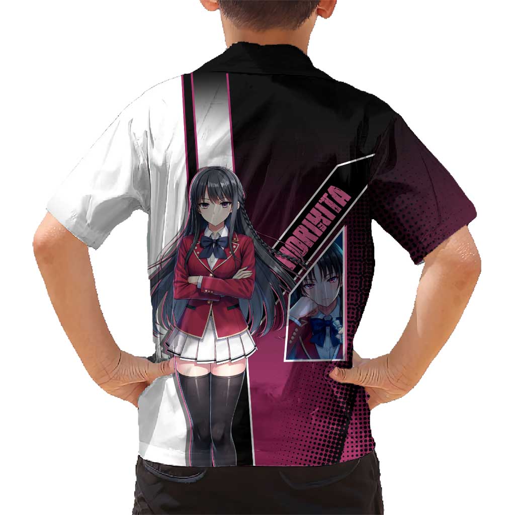 Suzune Horikita Family Matching Puletasi and Hawaiian Shirt Elegant School Anime Style