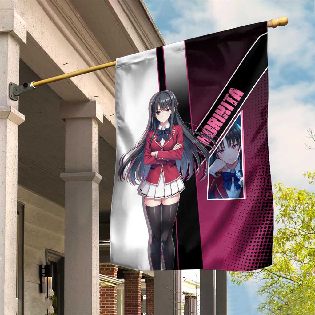 Suzune Horikita Garden Flag Elegant School Anime Style