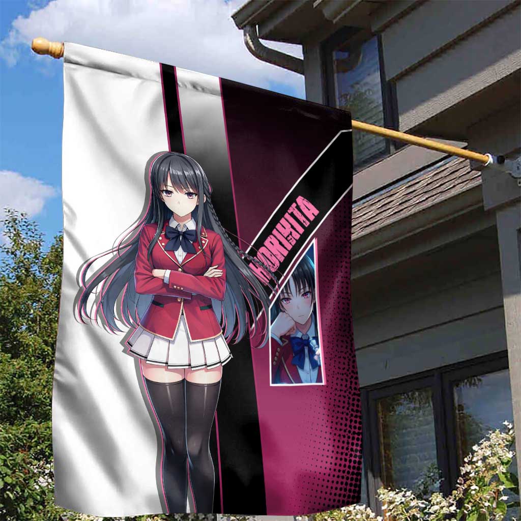 Suzune Horikita Garden Flag Elegant School Anime Style