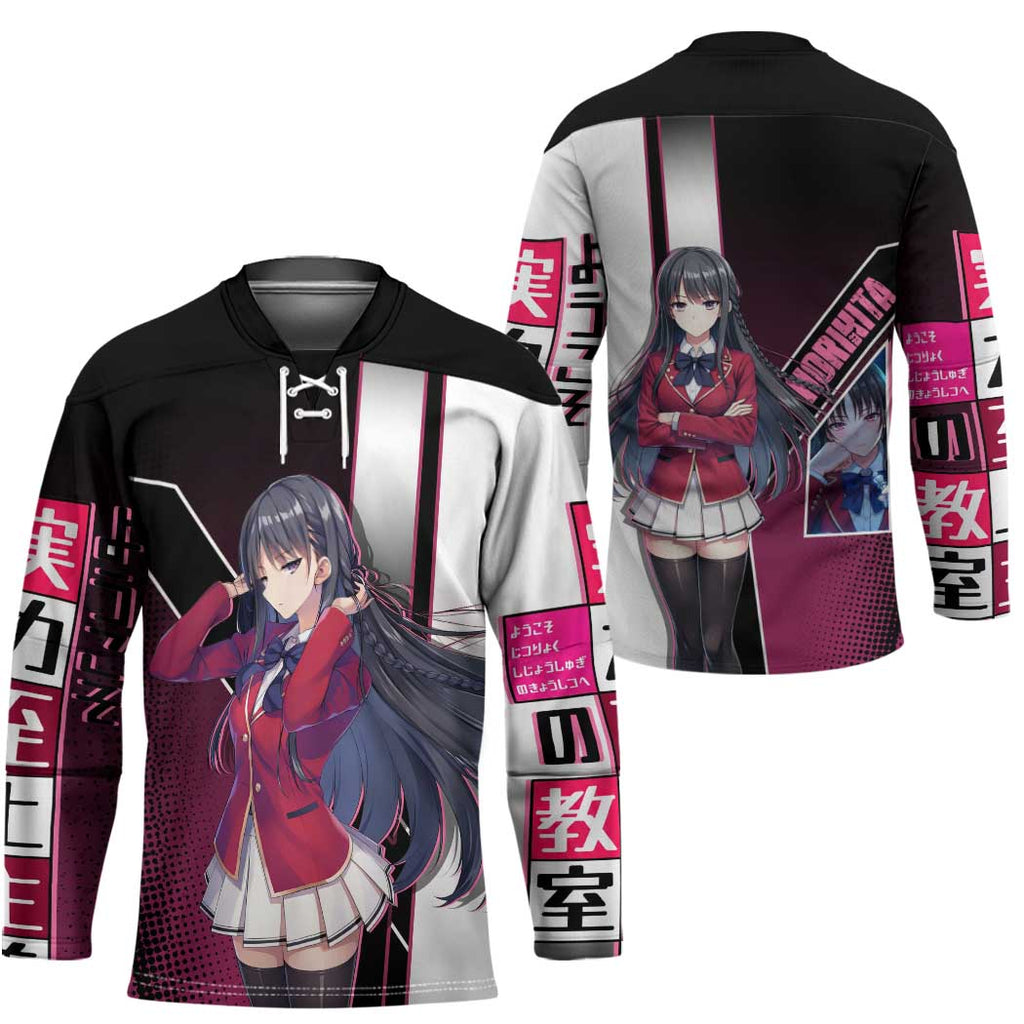 Suzune Horikita Hockey Jersey Elegant School Anime Style