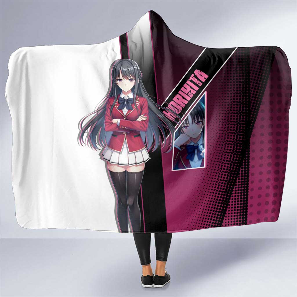 Suzune Horikita Hooded Blanket Elegant School Anime Style