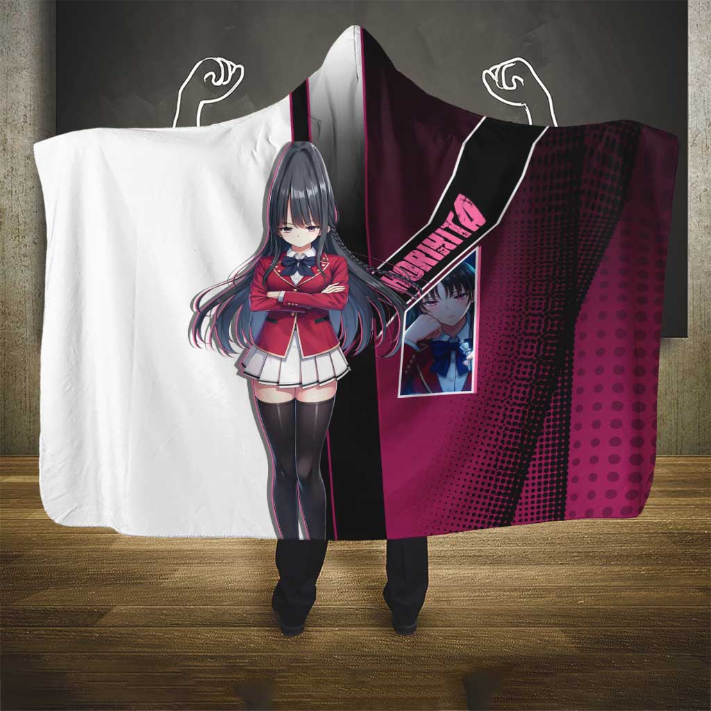 Suzune Horikita Hooded Blanket Elegant School Anime Style