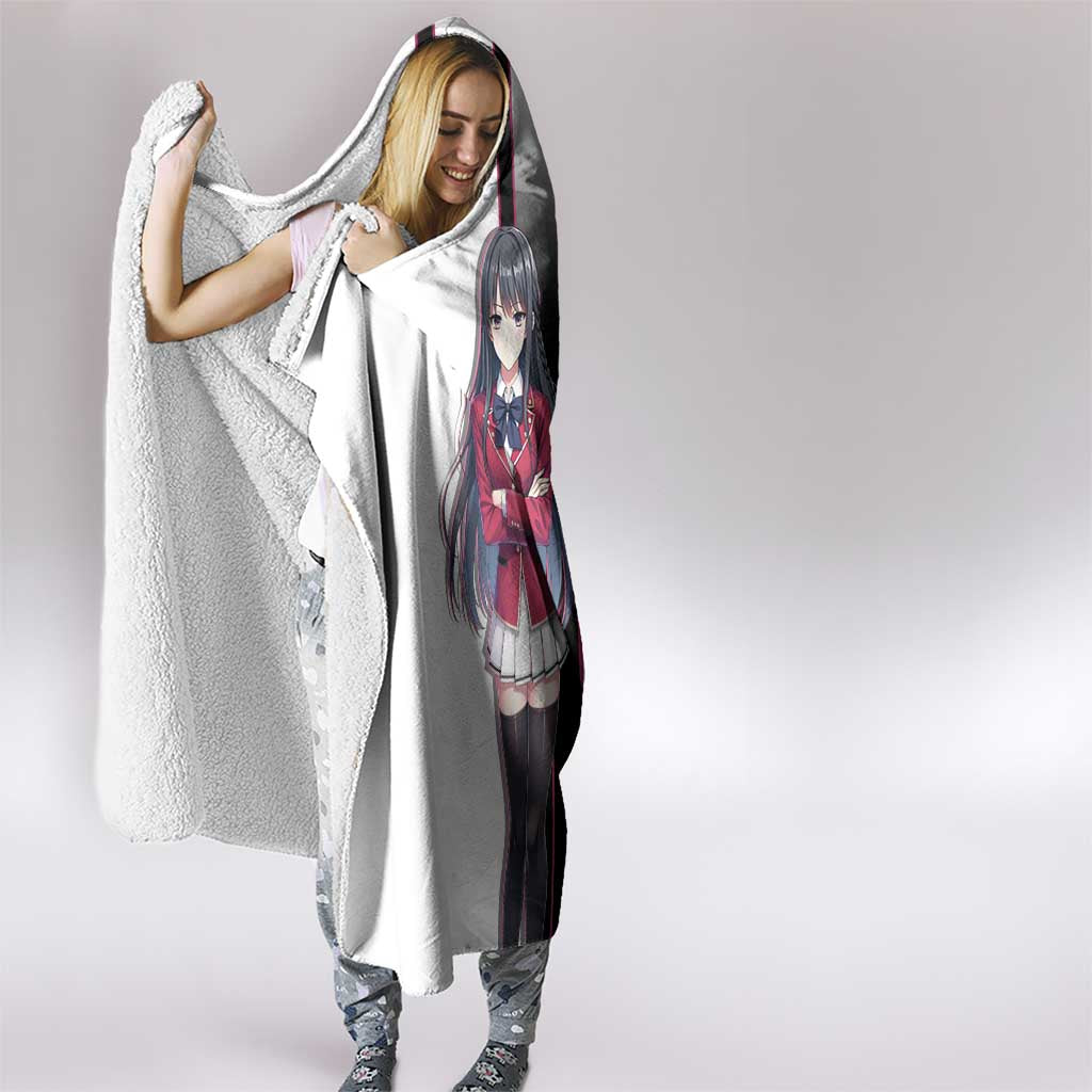 Suzune Horikita Hooded Blanket Elegant School Anime Style