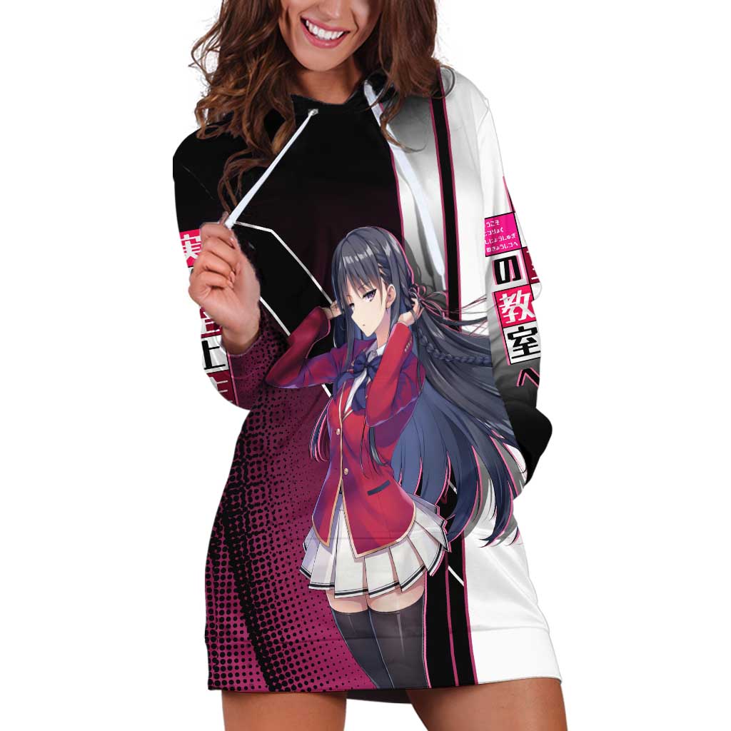 Suzune Horikita Hoodie Dress Elegant School Anime Style