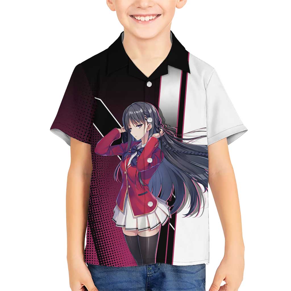 Suzune Horikita Kid Hawaiian Shirt Elegant School Anime Style