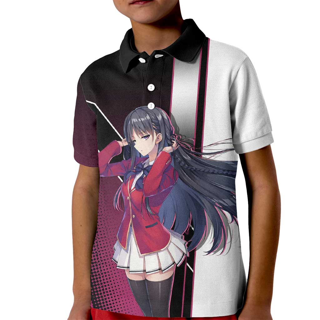 Suzune Horikita Kid Polo Shirt Elegant School Anime Style