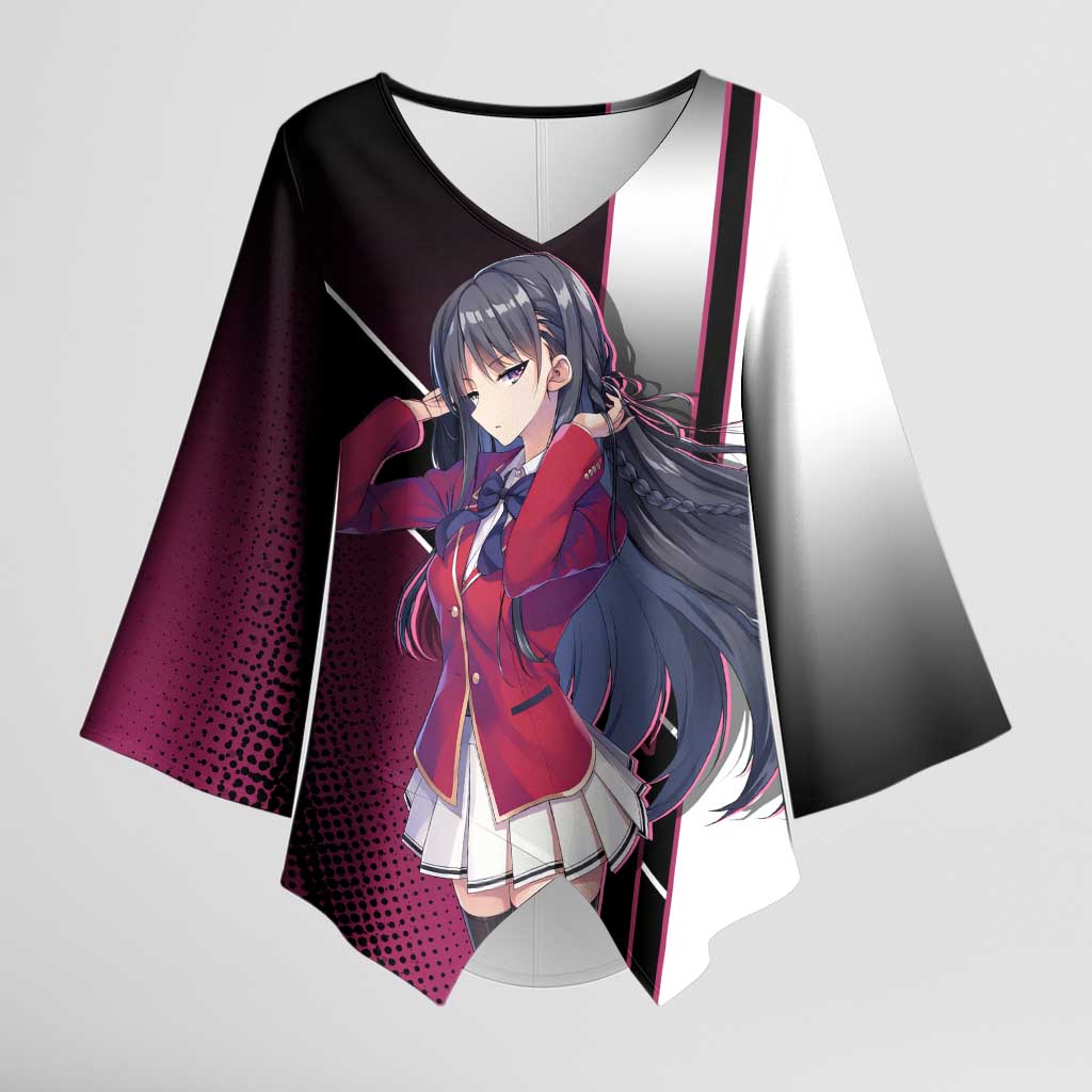 Suzune Horikita Kimono Sleeve Blouse Elegant School Anime Style