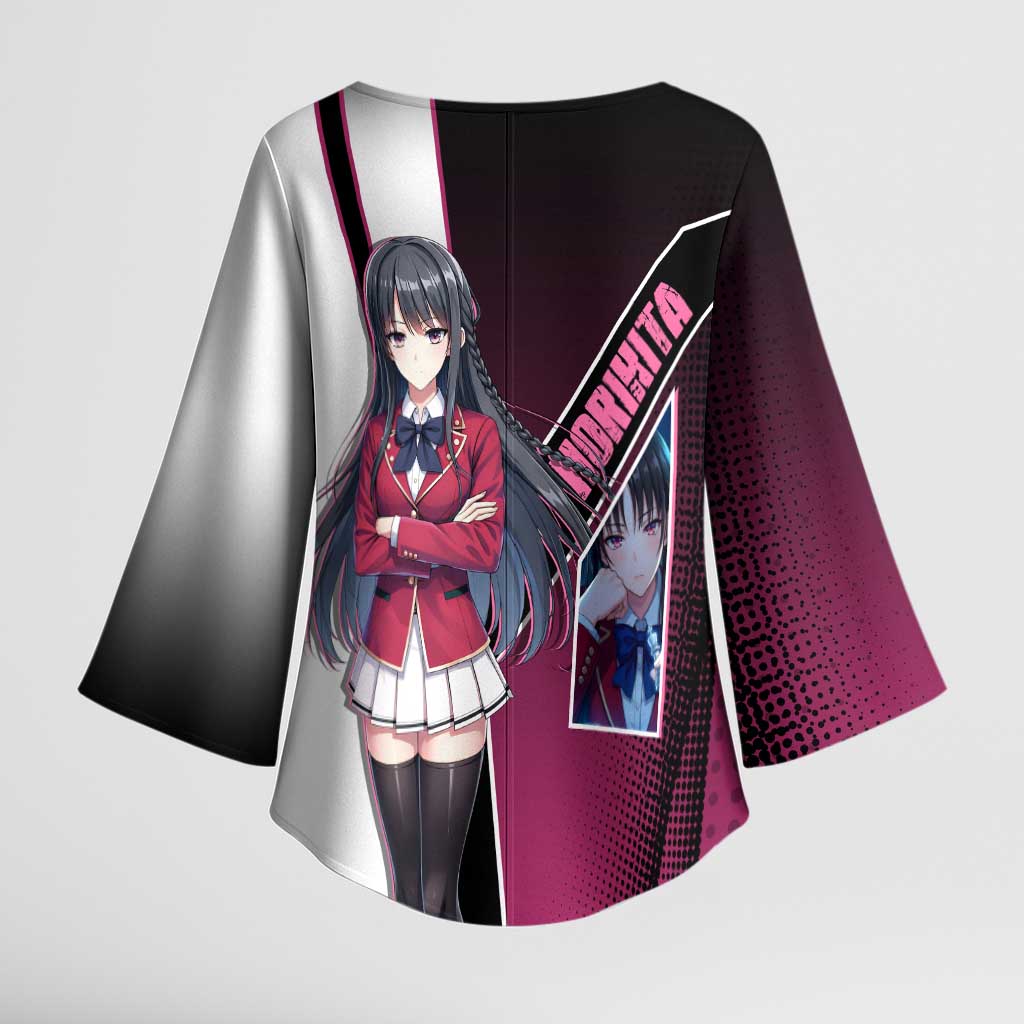 Suzune Horikita Kimono Sleeve Blouse Elegant School Anime Style