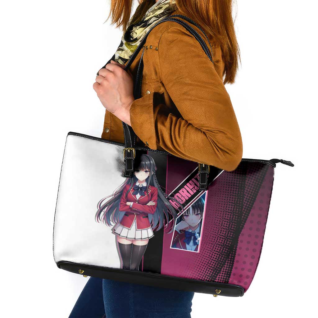 Suzune Horikita Leather Tote Bag Elegant School Anime Style