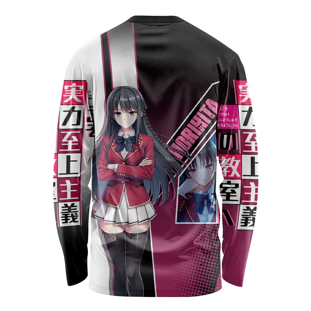 Suzune Horikita Long Sleeve Shirt Elegant School Anime Style