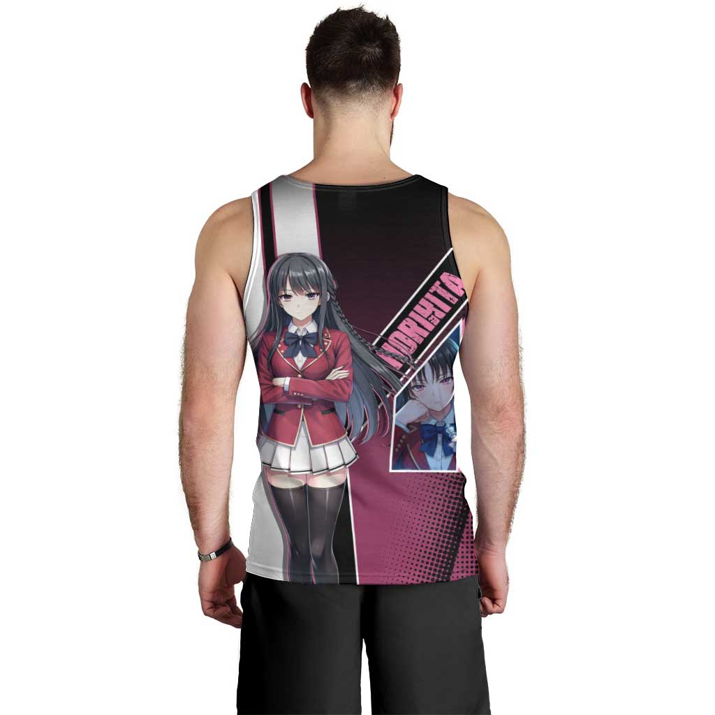 Suzune Horikita Men Tank Top Elegant School Anime Style