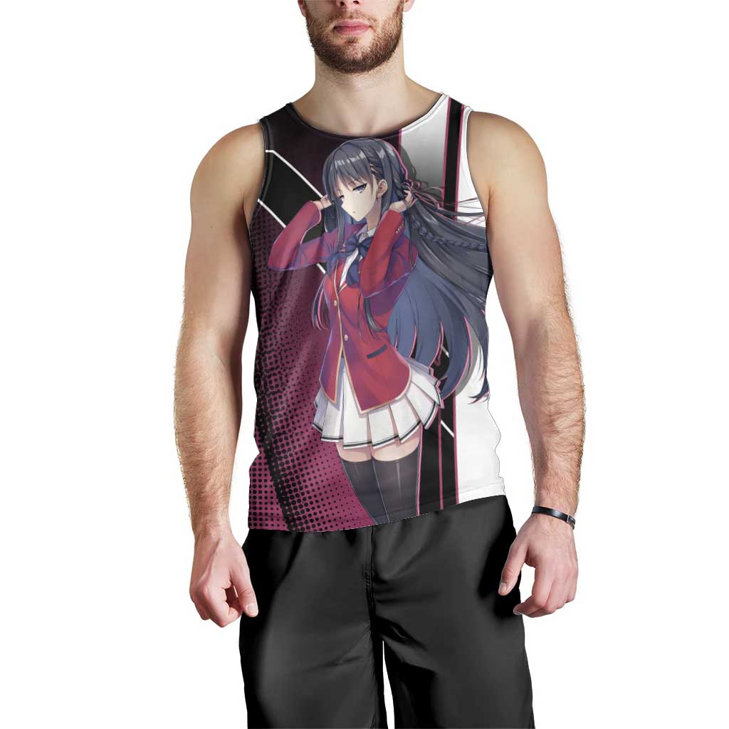 Suzune Horikita Men Tank Top Elegant School Anime Style