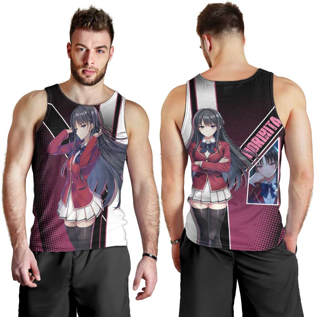 Suzune Horikita Men Tank Top Elegant School Anime Style