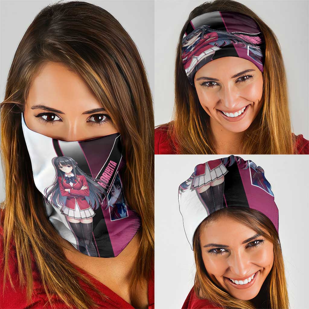 Suzune Horikita Neck Gaiter Elegant School Anime Style