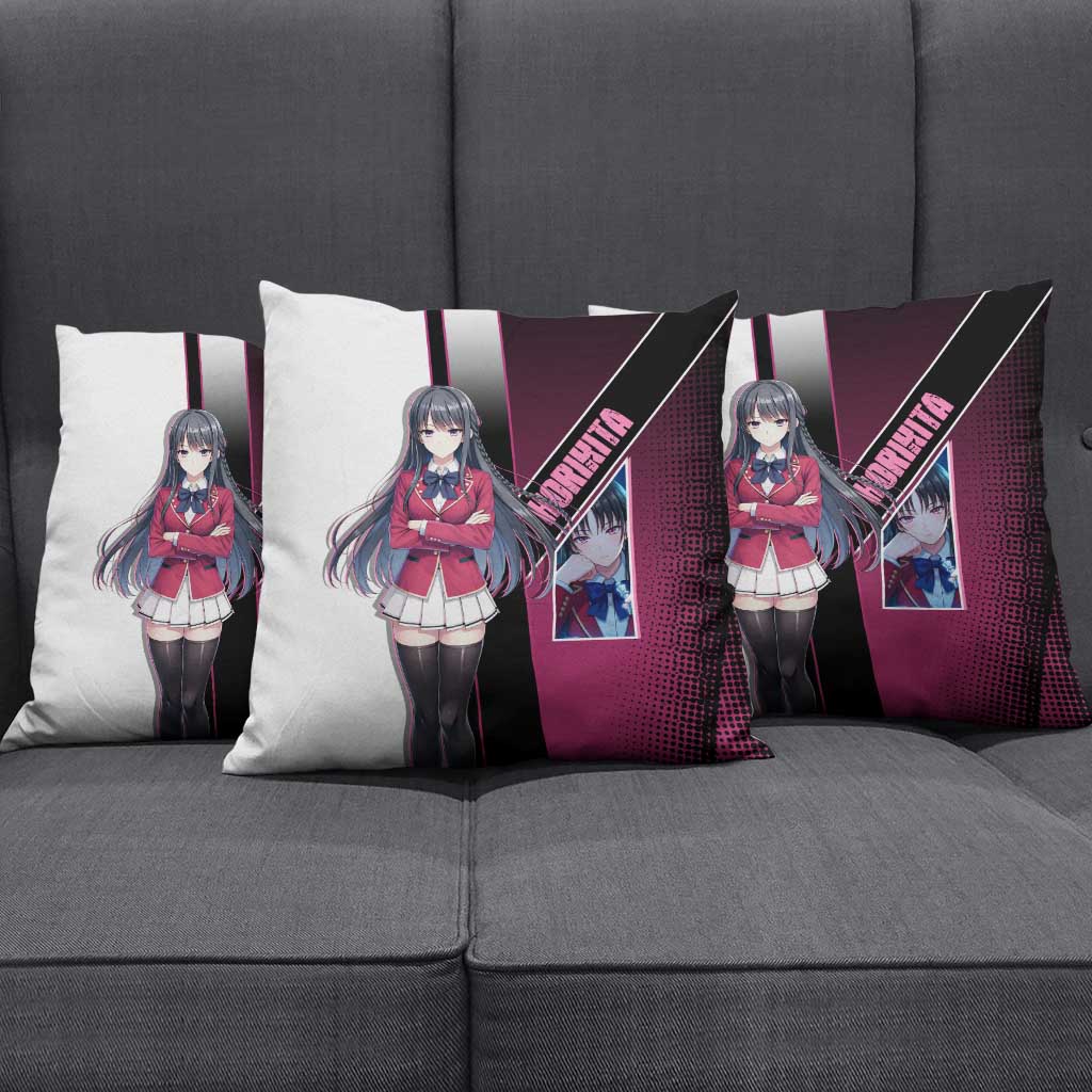 Suzune Horikita Pillow Cover Elegant School Anime Style