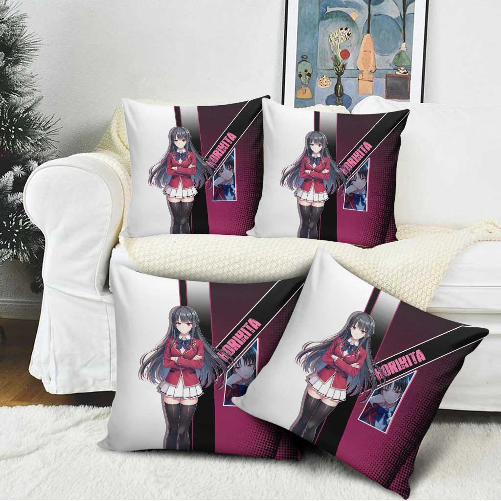 Suzune Horikita Pillow Cover Elegant School Anime Style
