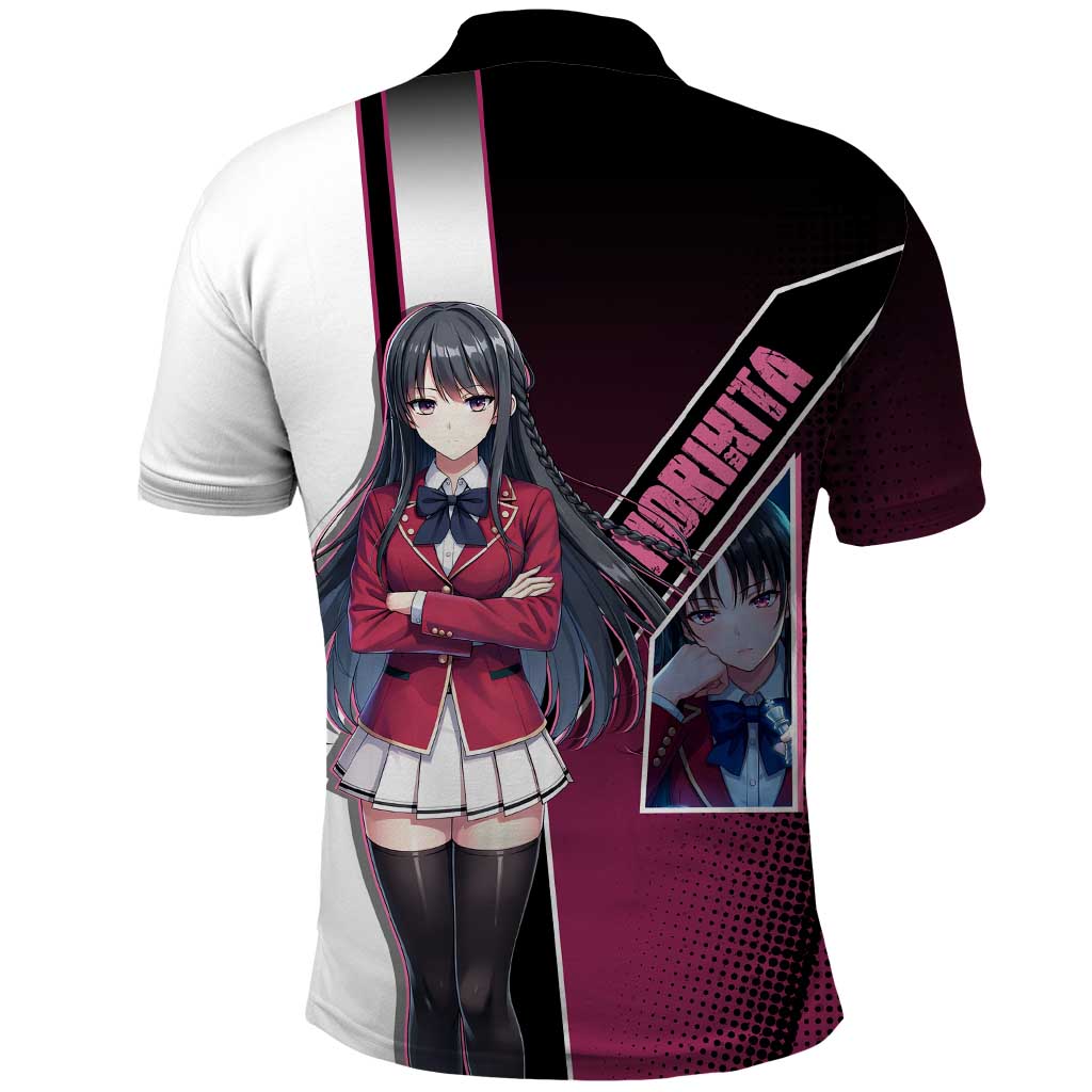 Suzune Horikita Polo Shirt Elegant School Anime Style