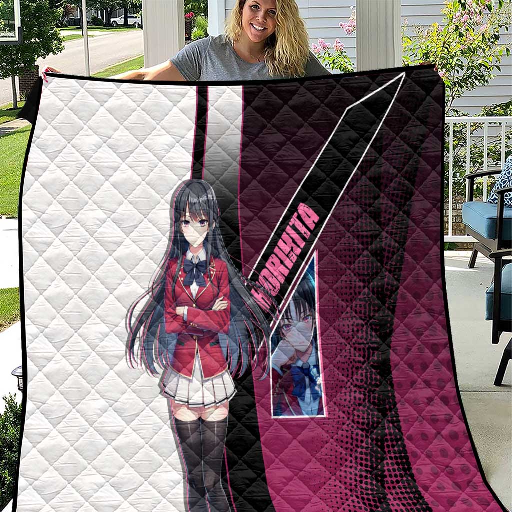 Suzune Horikita Quilt Elegant School Anime Style