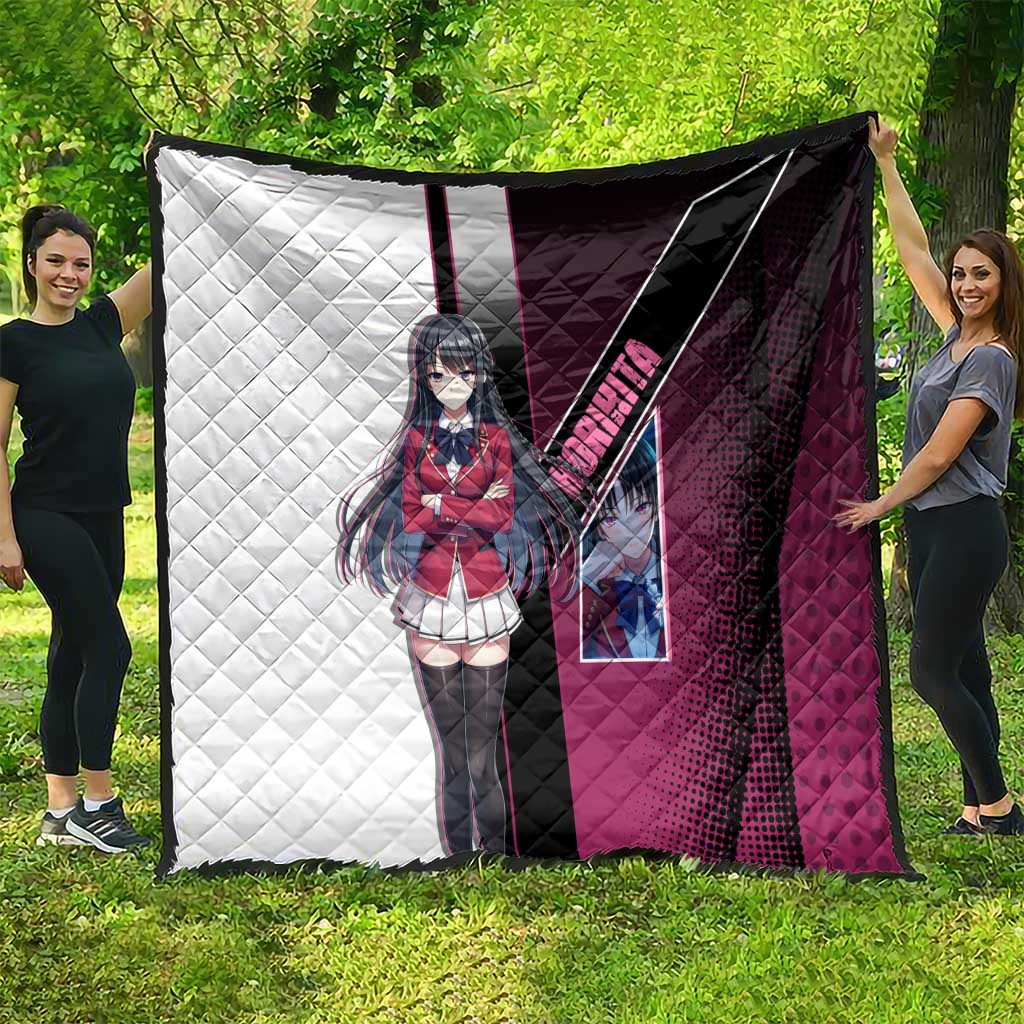 Suzune Horikita Quilt Elegant School Anime Style