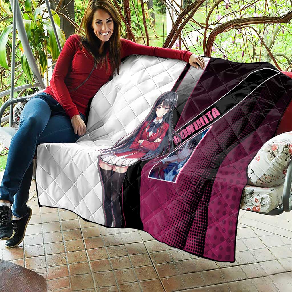 Suzune Horikita Quilt Elegant School Anime Style