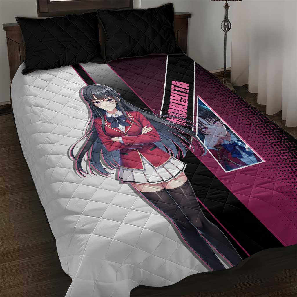 Suzune Horikita Quilt Bed Set Elegant School Anime Style