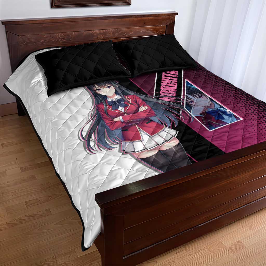 Suzune Horikita Quilt Bed Set Elegant School Anime Style