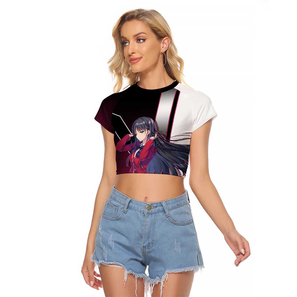 Suzune Horikita Raglan Cropped T Shirt Elegant School Anime Style