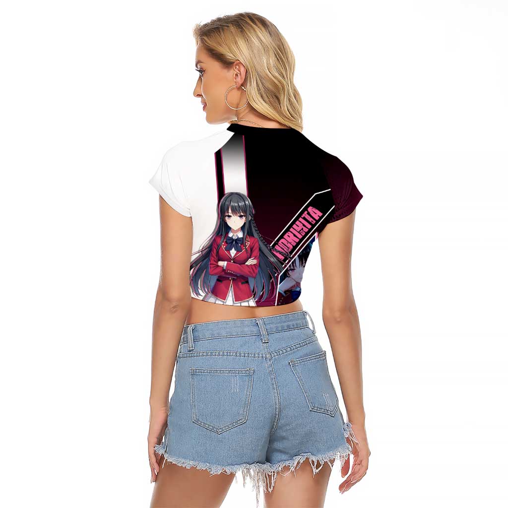 Suzune Horikita Raglan Cropped T Shirt Elegant School Anime Style