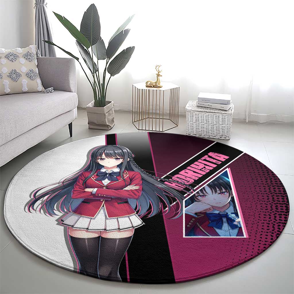 Suzune Horikita Round Carpet Elegant School Anime Style
