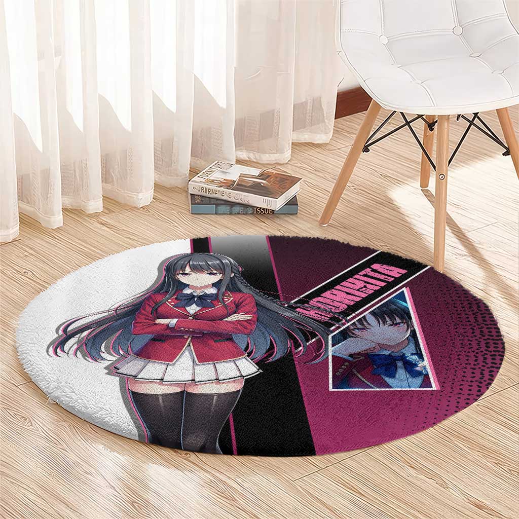 Suzune Horikita Round Carpet Elegant School Anime Style