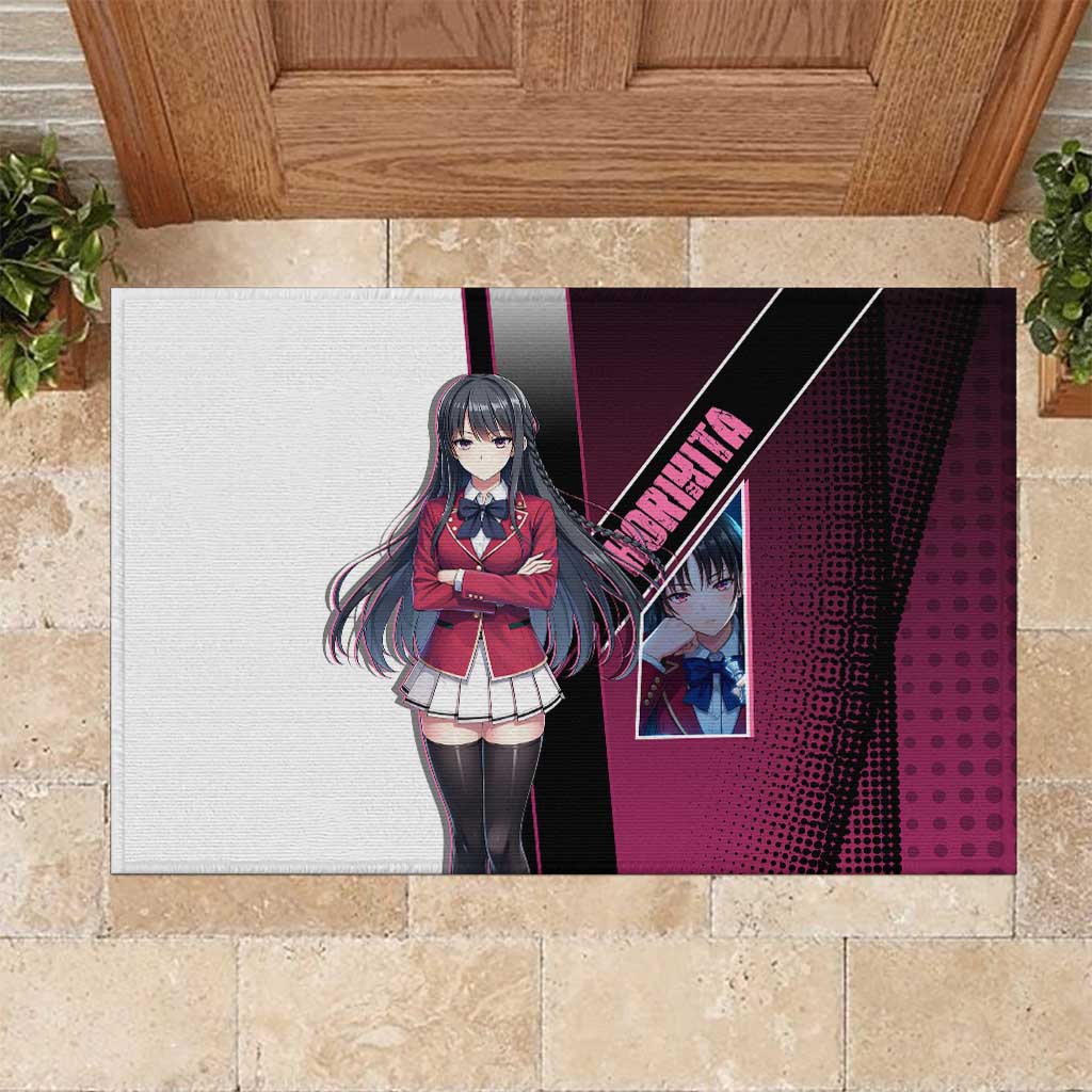 Suzune Horikita Rubber Doormat Elegant School Anime Style