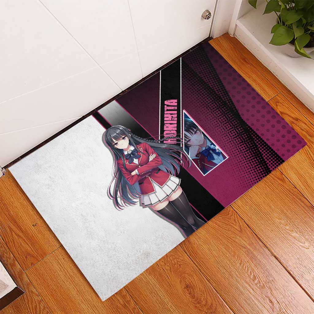 Suzune Horikita Rubber Doormat Elegant School Anime Style