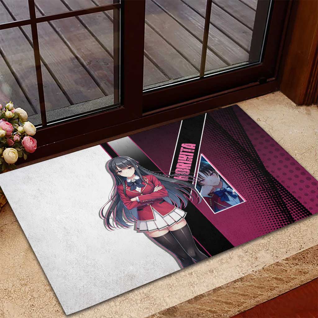 Suzune Horikita Rubber Doormat Elegant School Anime Style