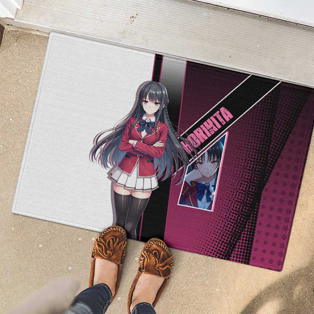 Suzune Horikita Rubber Doormat Elegant School Anime Style