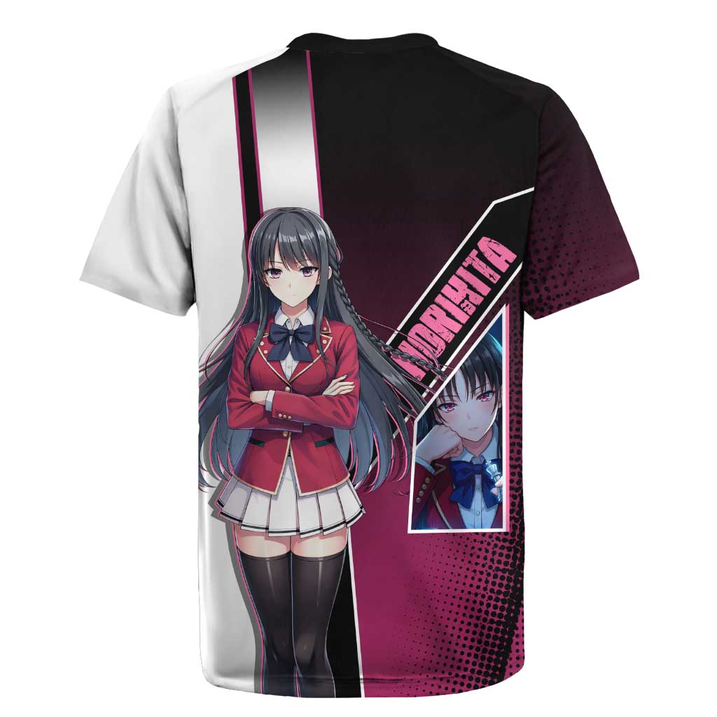 Suzune Horikita Rugby Jersey Elegant School Anime Style