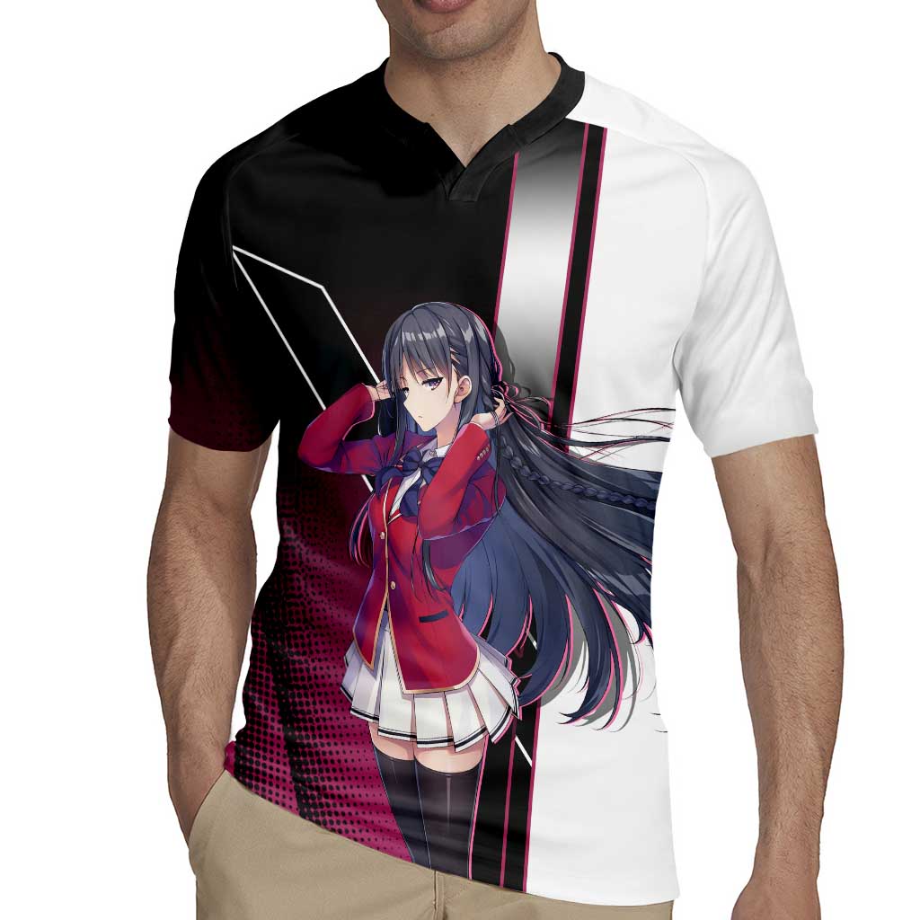 Suzune Horikita Rugby Jersey Elegant School Anime Style