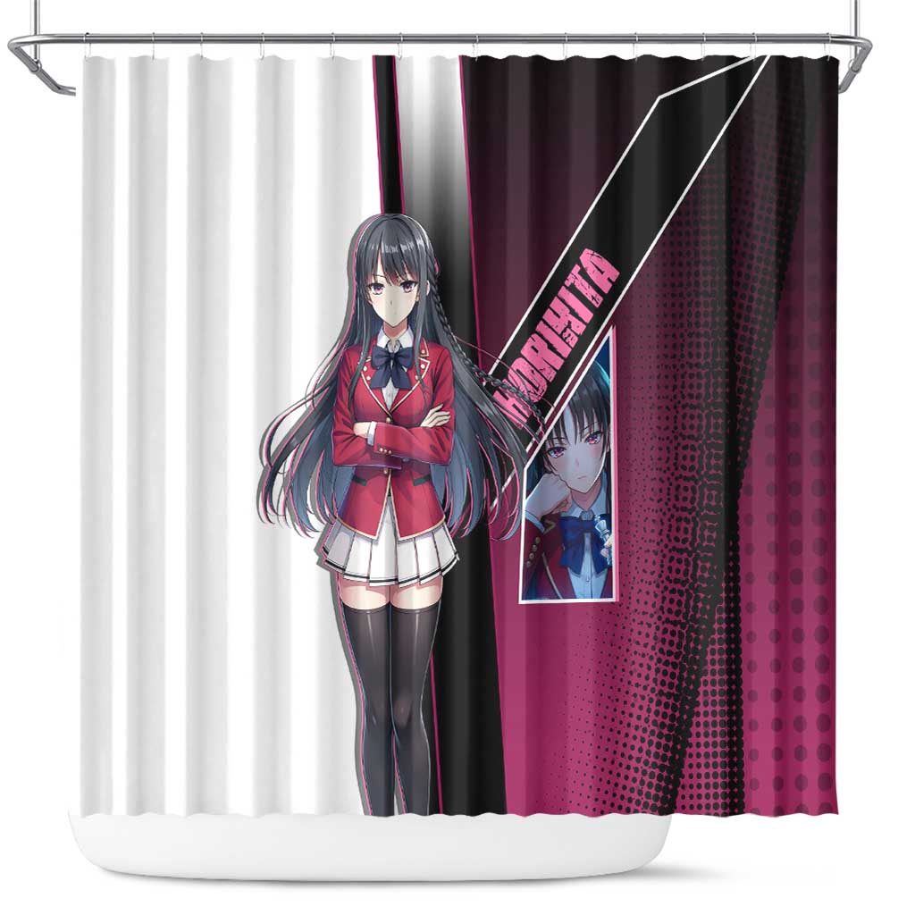 Suzune Horikita Shower Curtain Elegant School Anime Style