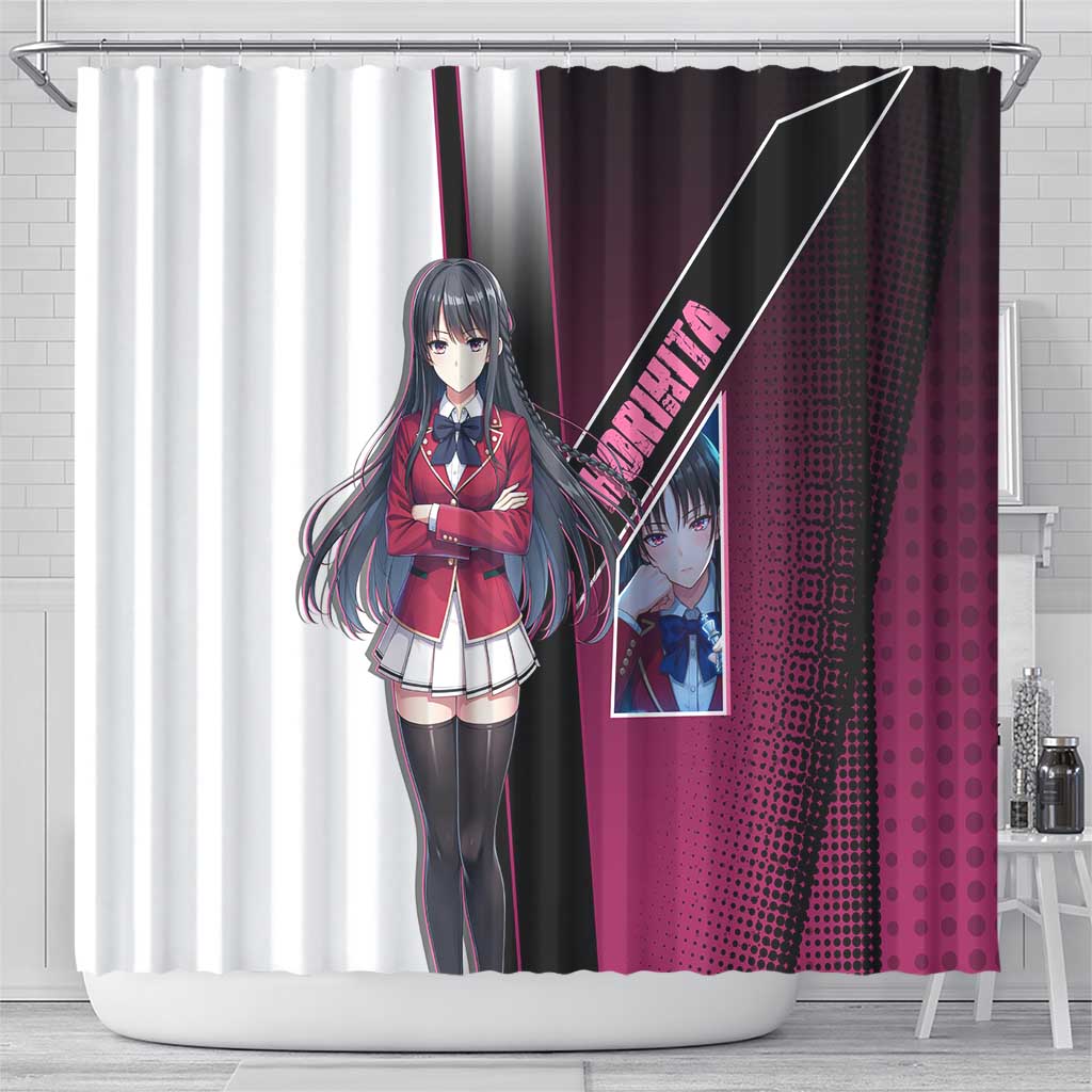 Suzune Horikita Shower Curtain Elegant School Anime Style