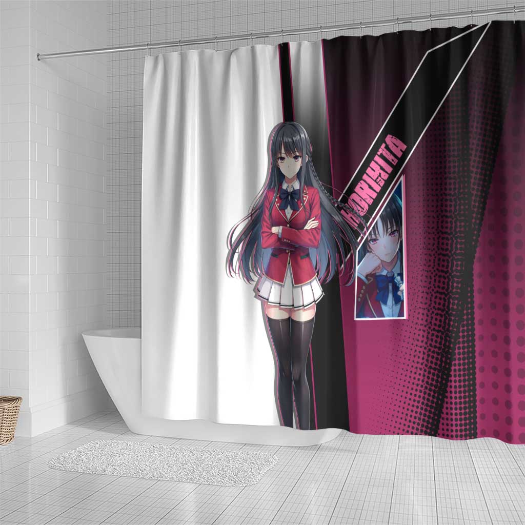 Suzune Horikita Shower Curtain Elegant School Anime Style