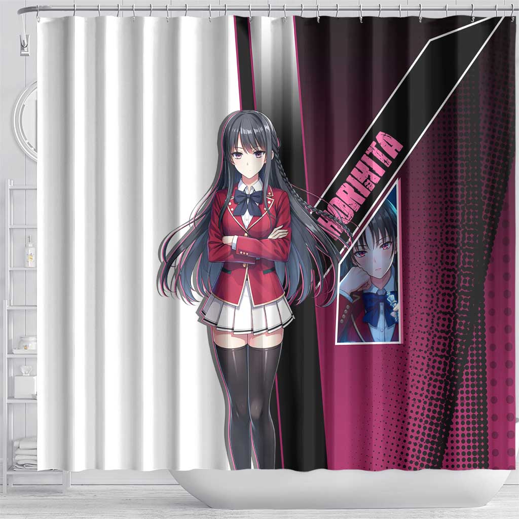 Suzune Horikita Shower Curtain Elegant School Anime Style