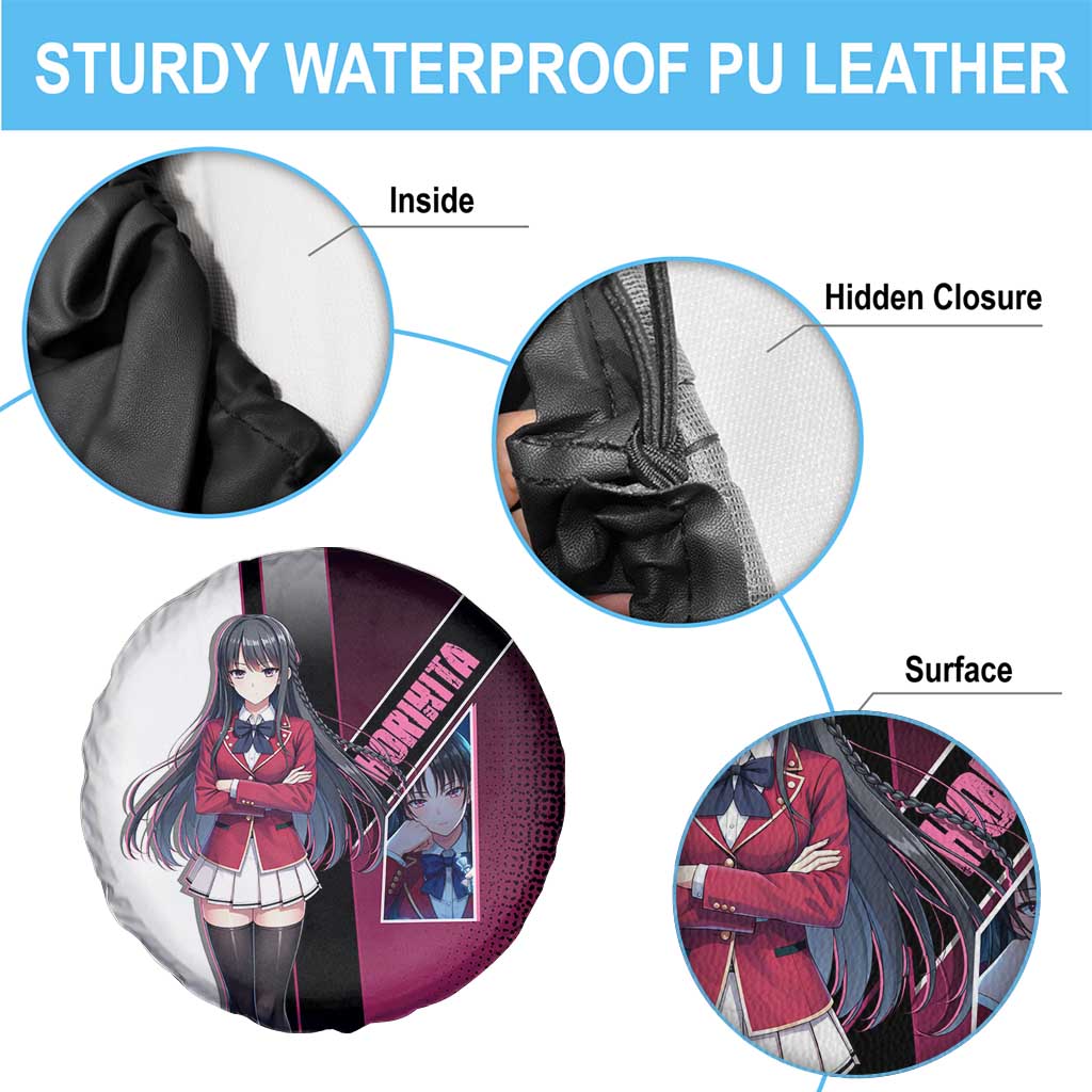 Suzune Horikita Spare Tire Cover Elegant School Anime Style