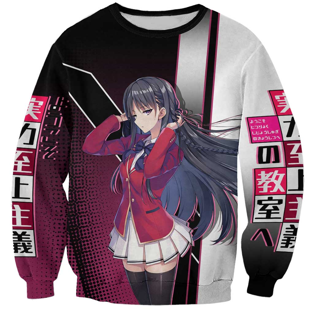 Suzune Horikita Sweatshirt Elegant School Anime Style