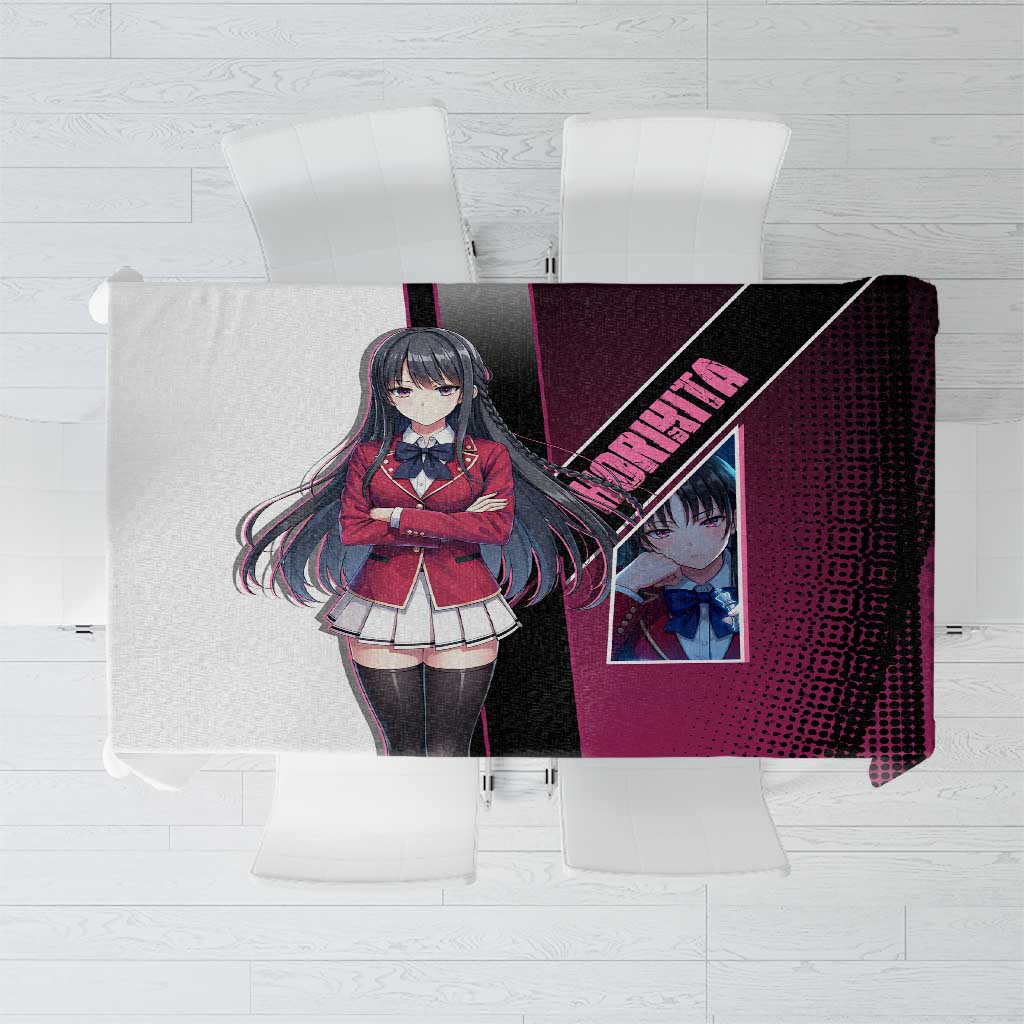 Suzune Horikita Tablecloth Elegant School Anime Style