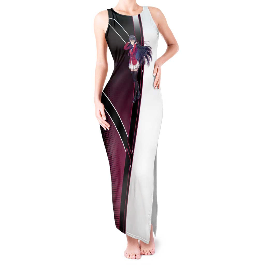 Suzune Horikita Tank Maxi Dress Elegant School Anime Style