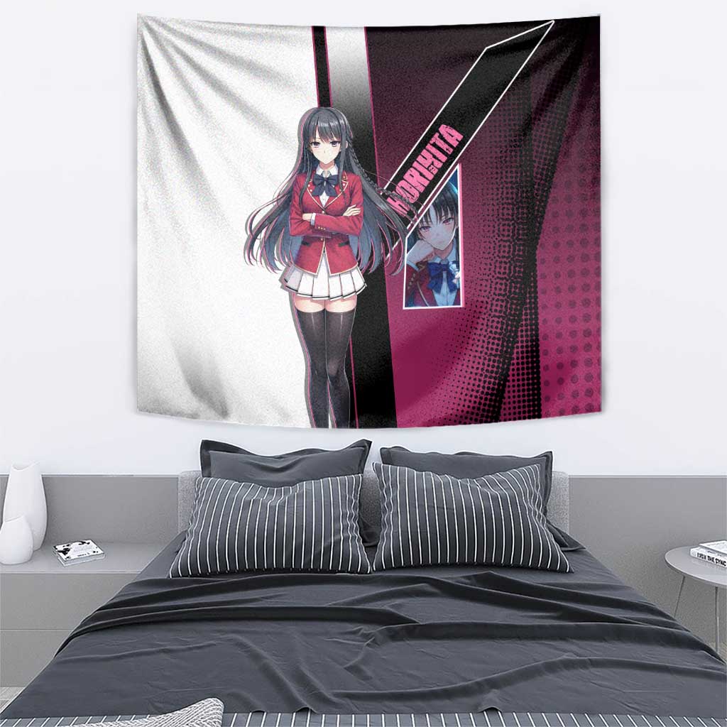 Suzune Horikita Tapestry Elegant School Anime Style