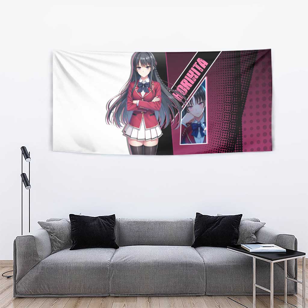 Suzune Horikita Tapestry Elegant School Anime Style