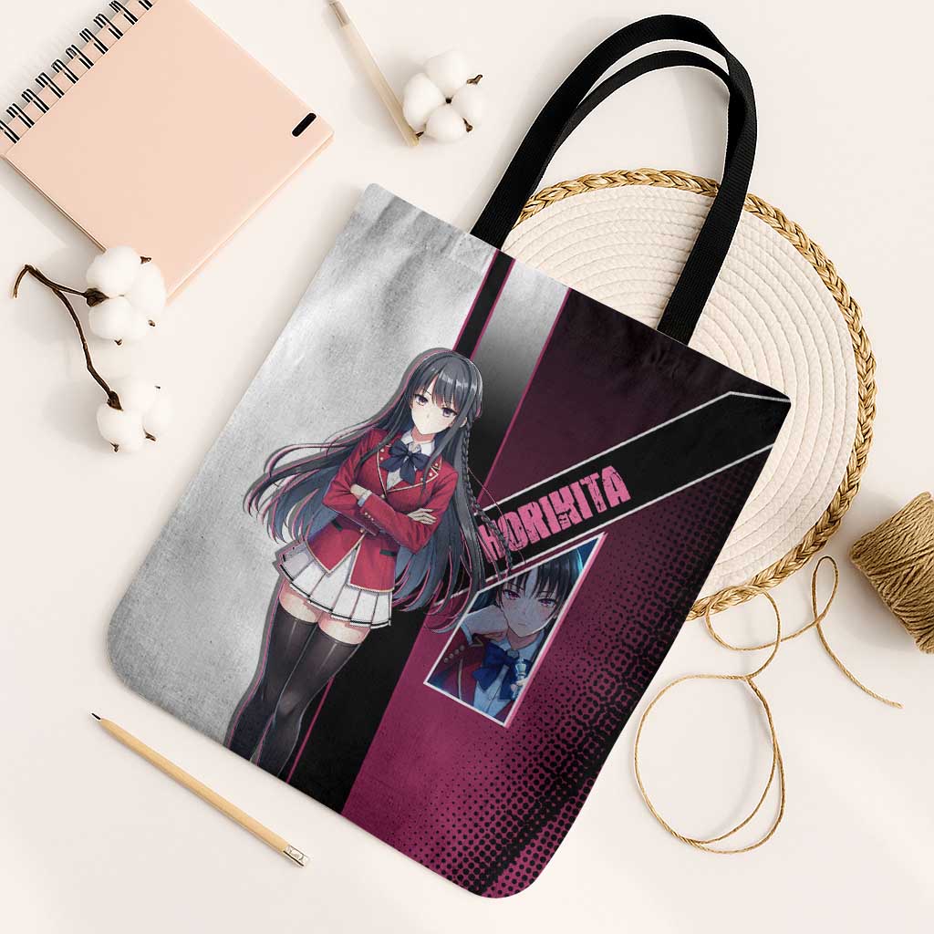 Suzune Horikita Tote Bag Elegant School Anime Style